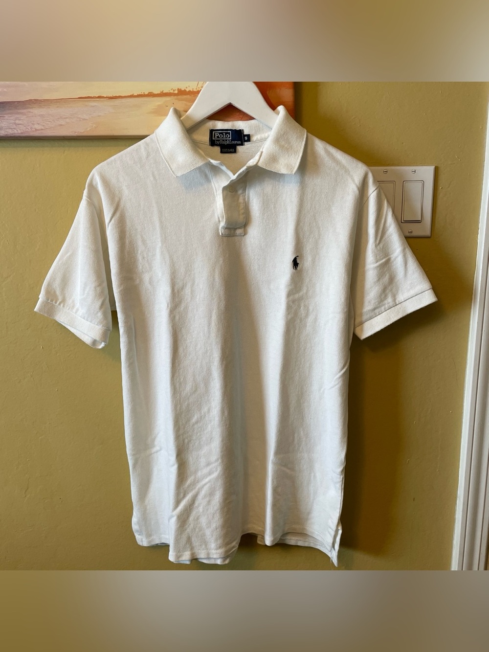 Polo by Ralph Lauren White Men's Classic Polo Shirt Size Small